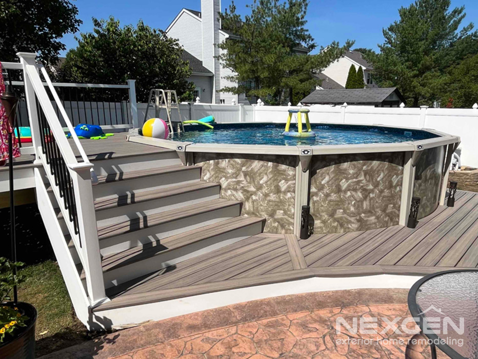 Pool Deck Build - Burlington, NJ - 01