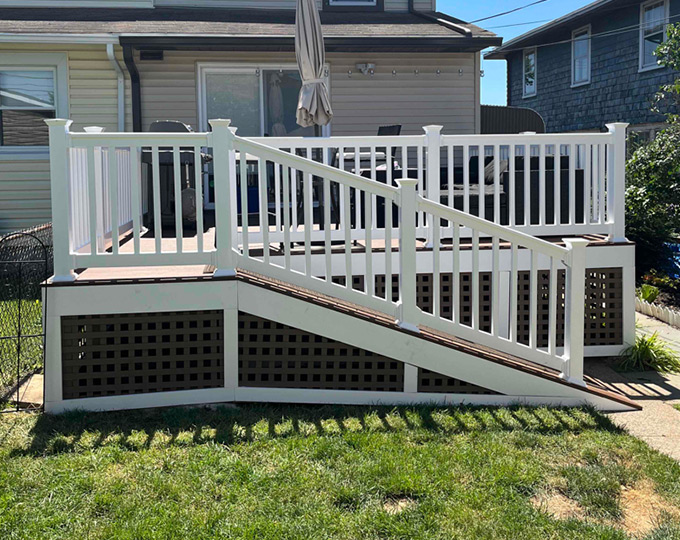 Custom porch and Deck Installation