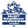 Blue Select ShingleMaster Badge from Certainteed