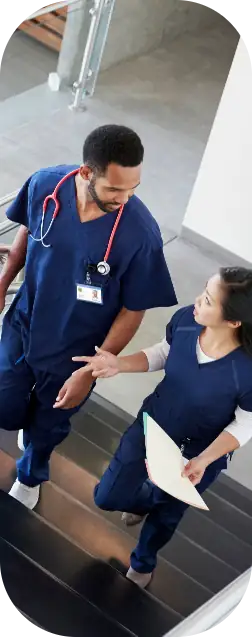 Nurses talking