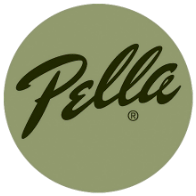 Green Pella (Windows and Doors) circle logo.