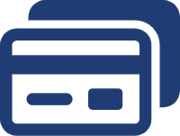 Credit card icon.