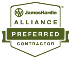 JamesHardie Alliance Preferred Contractor logo.