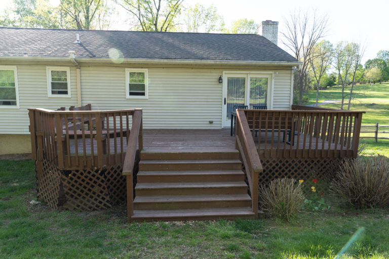 Rear deck replacement - BEFORE