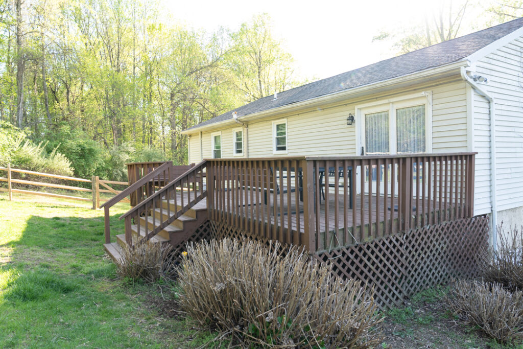 Rear deck replacement - BEFORE
