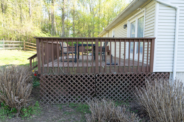 Rear deck replacement - BEFORE