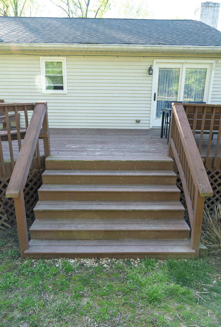 Rear deck replacement - BEFORE