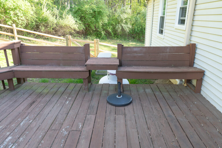 Rear deck replacement - BEFORE