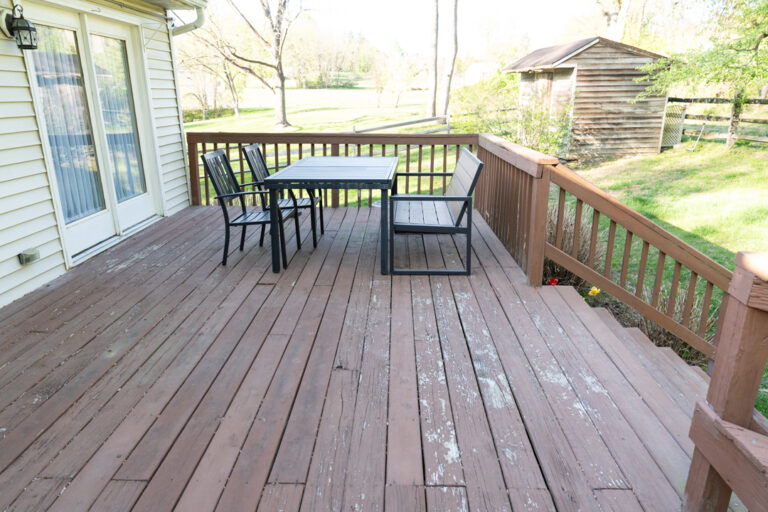 Rear deck replacement - BEFORE
