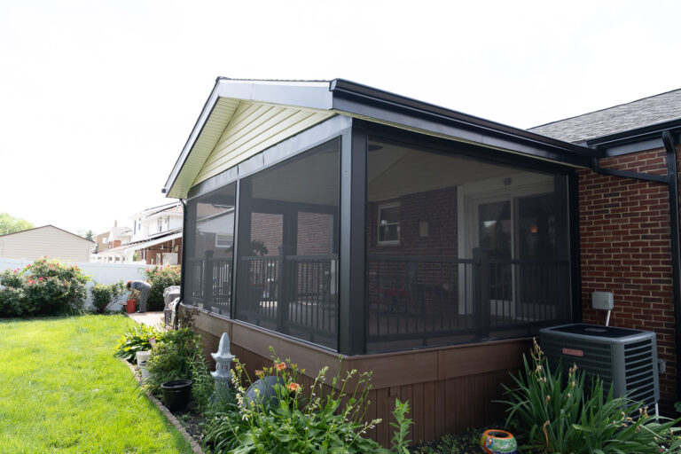 Screened in covered porch - AFTER