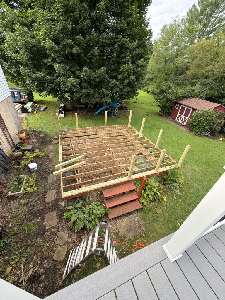 Two-story deck replacement in Chester County< PA