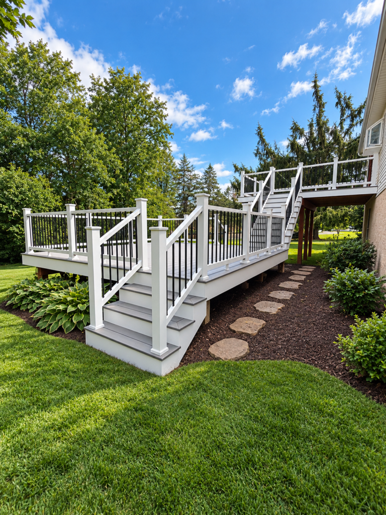 Two-story deck replacement in Chester County, PA