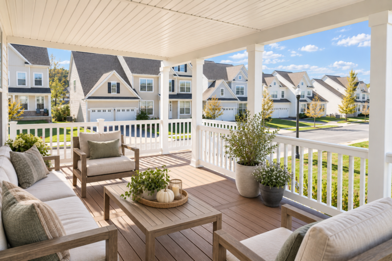Rear Covered Porch in Downingtown, PA